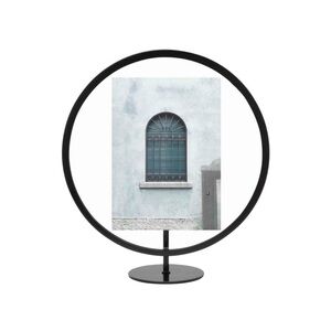 🆕Umbra Modern Black Circular Photo Frame